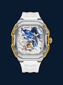 Artistic Fish Dial, Stainless Steel Case, Waterproof Sport Watch